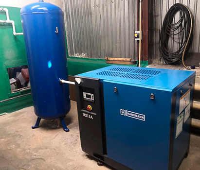 Винтовой компрессор Hansmann RS 11А-8 (Снежинск)